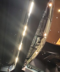 sound cluster above stage